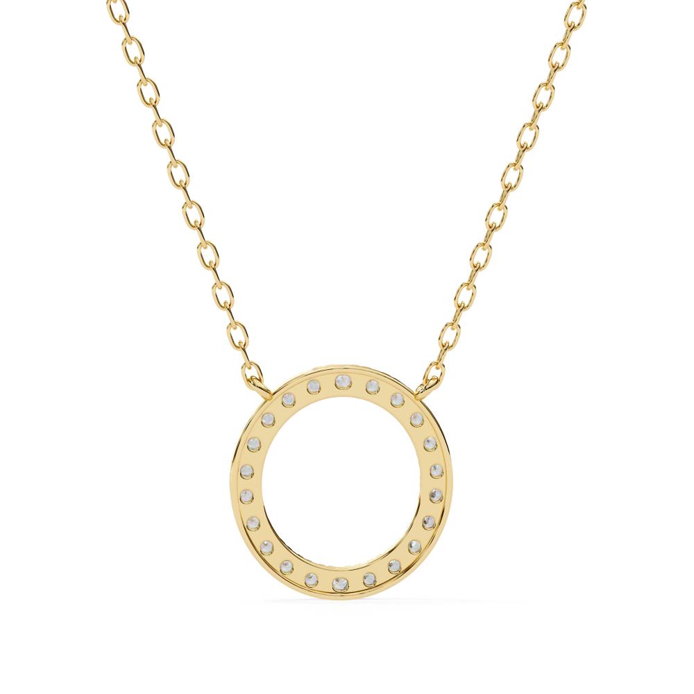The Lily Round Shape Simple Necklace