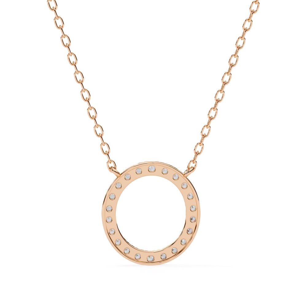 The Lily Round Shape Simple Necklace