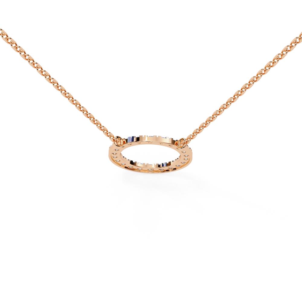 The Lily Round Shape Simple Necklace