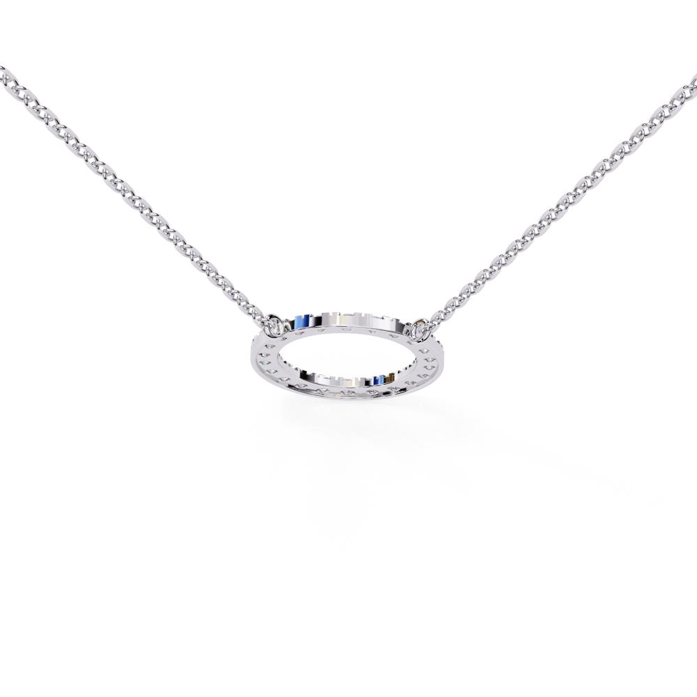 The Lily Round Shape Simple Necklace