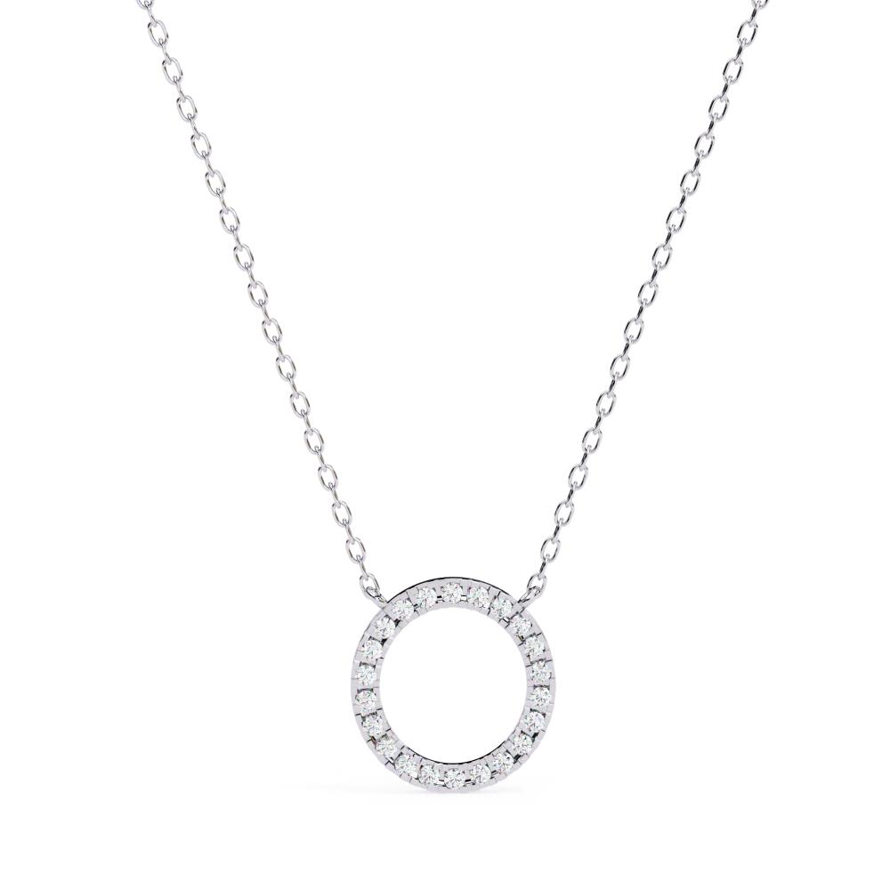 The Lily Round Shape Simple Necklace