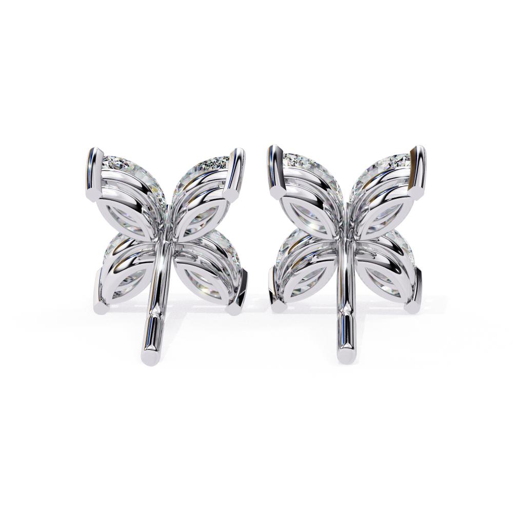 The Connie Marquise Four Stone Earrings