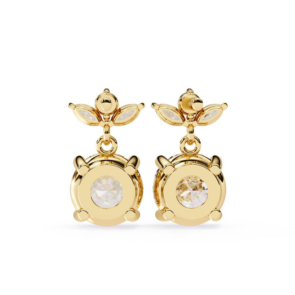 The Lasica Round Marquise Dangle & Drop Earrings