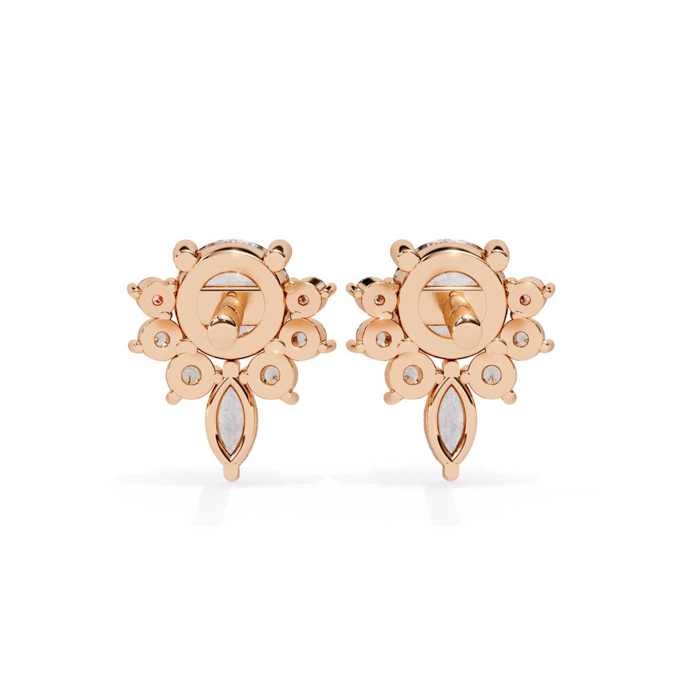 The Gina Round & Marquise Classic Earrings