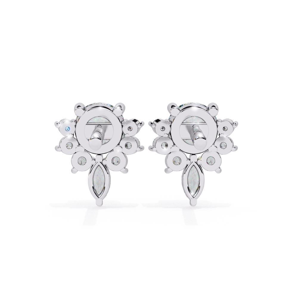 The Gina Round & Marquise Classic Earrings