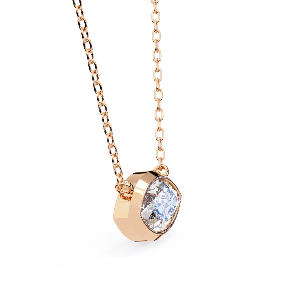 The Olivia Marquise Bezel Set Pendant With Chain