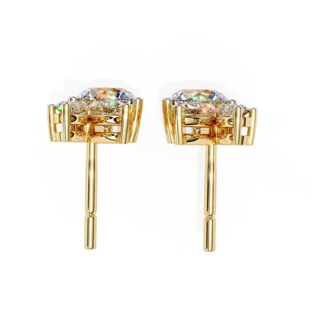 The Lucy Round Marquise Unique Style Earrings