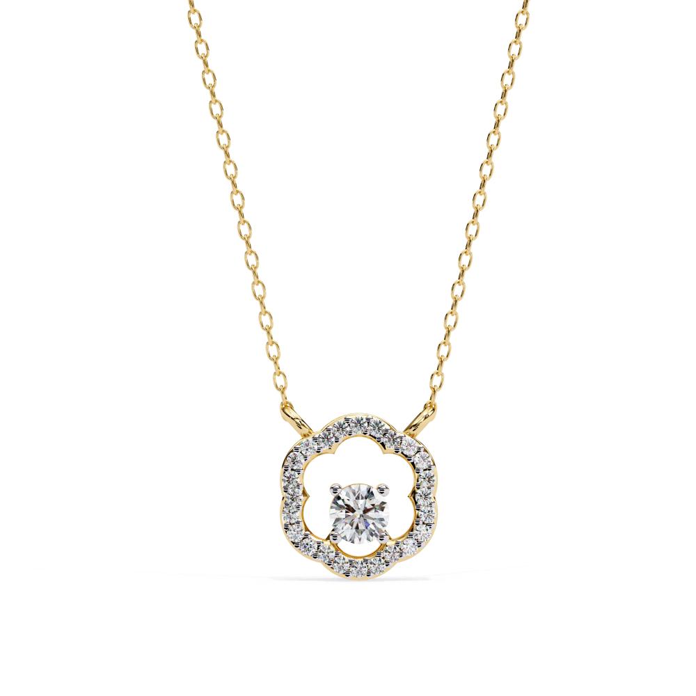 The Nyla Round Vintage Style Pendant Necklace