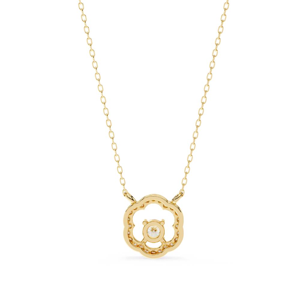 The Nyla Round Vintage Style Pendant Necklace