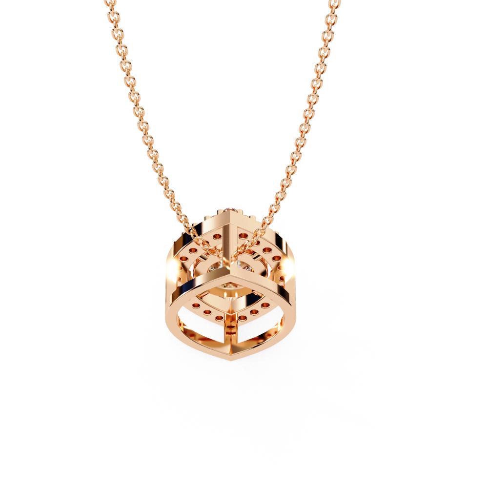 The Angela Marquise Shape Pendant With Round Strone