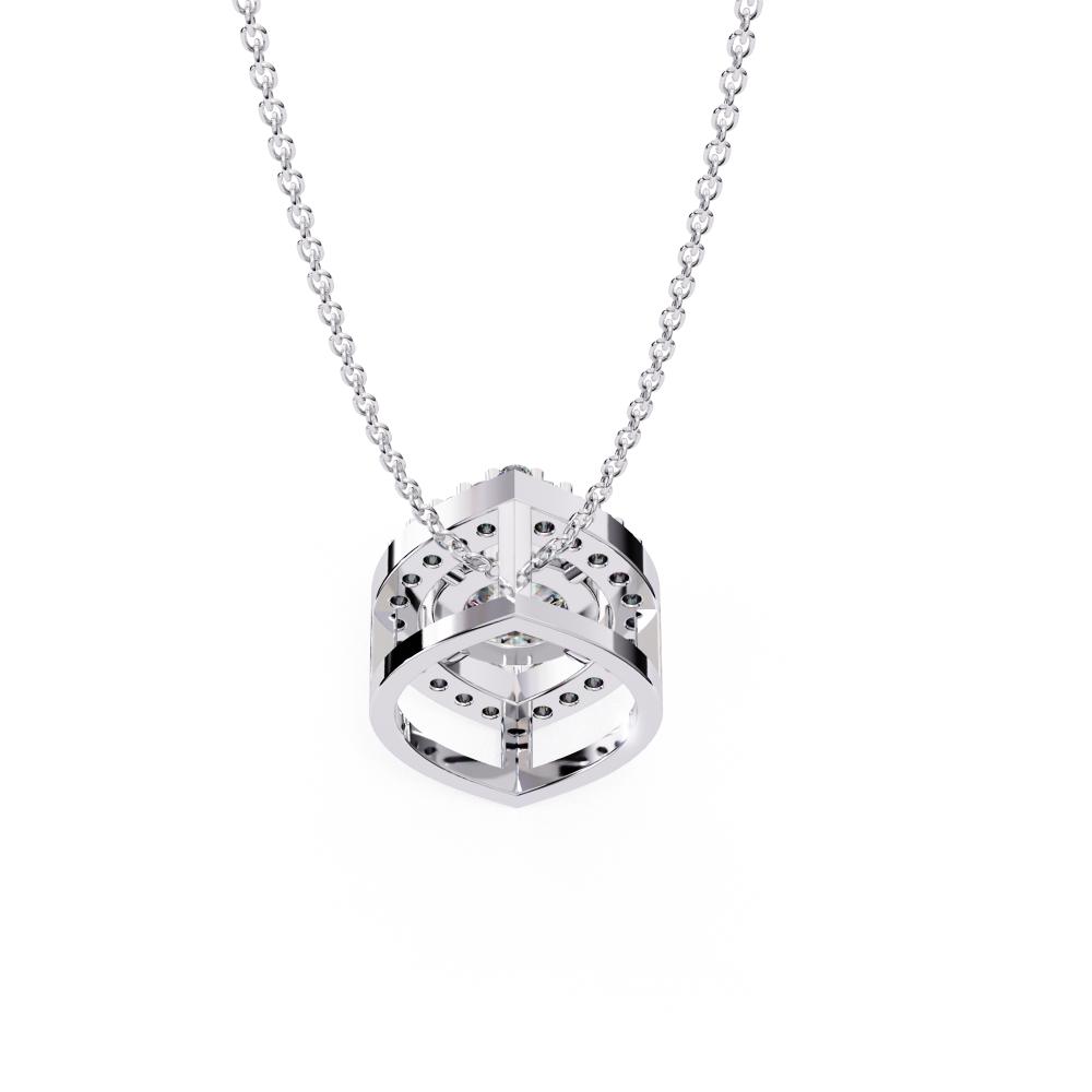 The Angela Marquise Shape Pendant With Round Strone