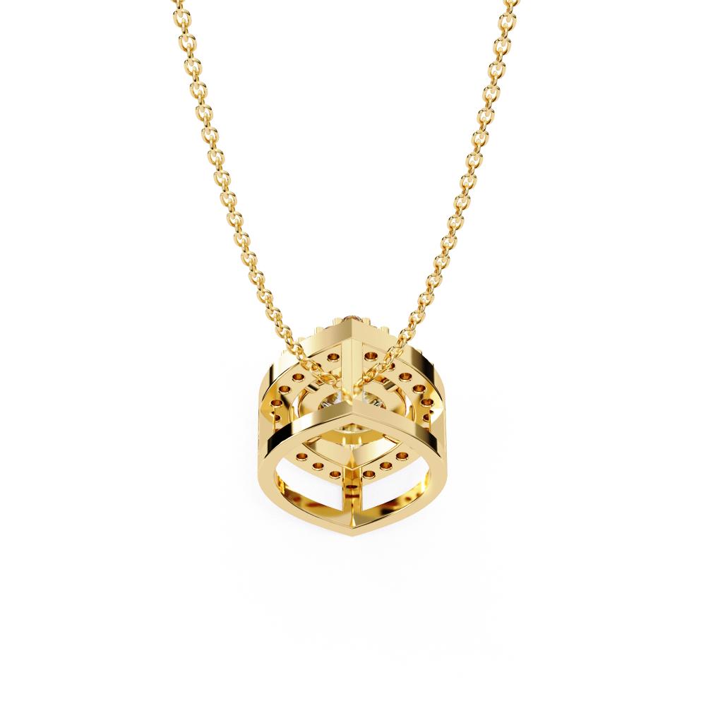 The Angela Marquise Shape Pendant With Round Strone