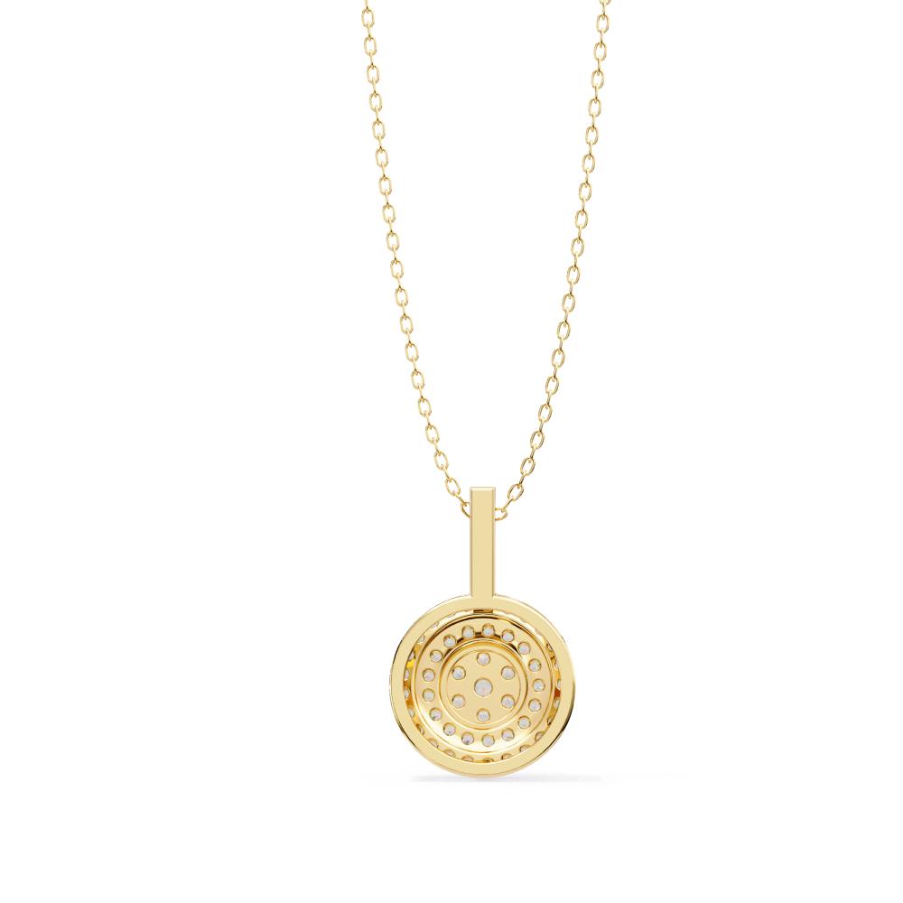 The Rosemary Classic Style Round Shape Pendant With Chain