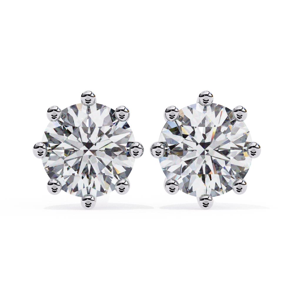 The Ziifle Round Multi Prong Stud Earrings
