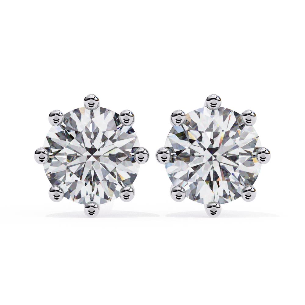 The Ziifle Round Multi Prong Stud Earrings