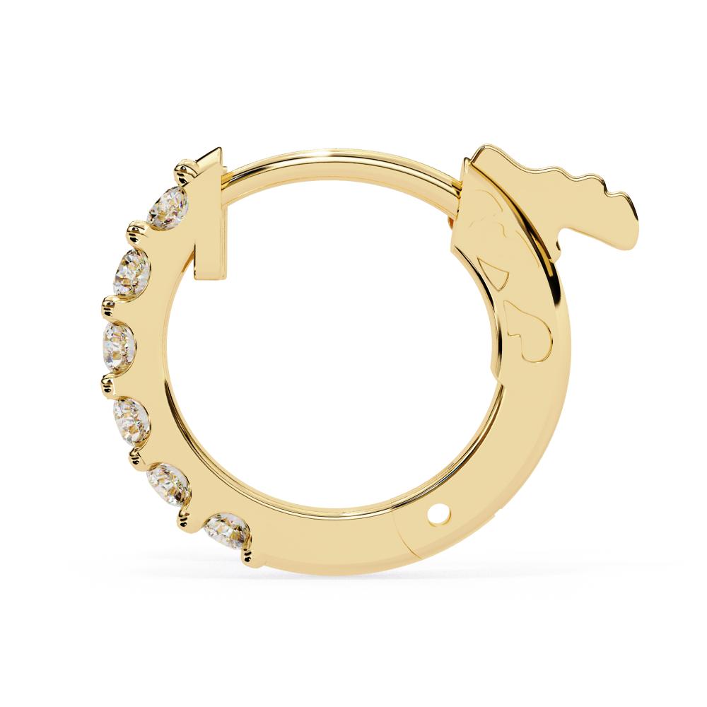 The Rachel Round Hoops Earrings