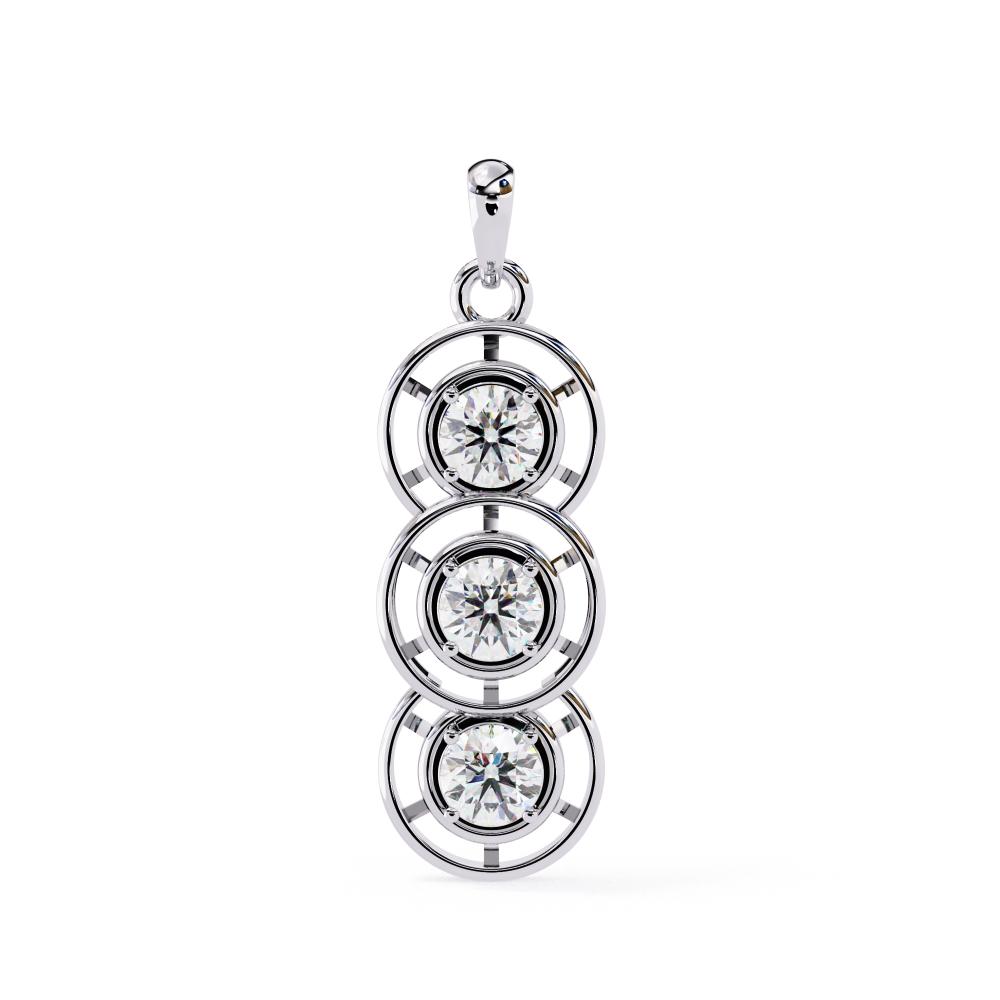 The Camila Round Three Step Pendant With Chain