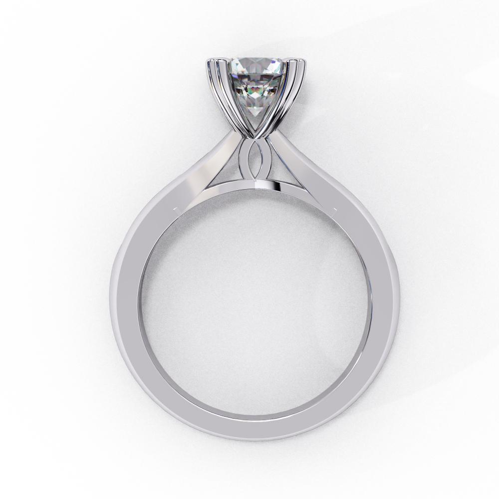 The Kelly Round Solitaire Thick Band Engagement Ring