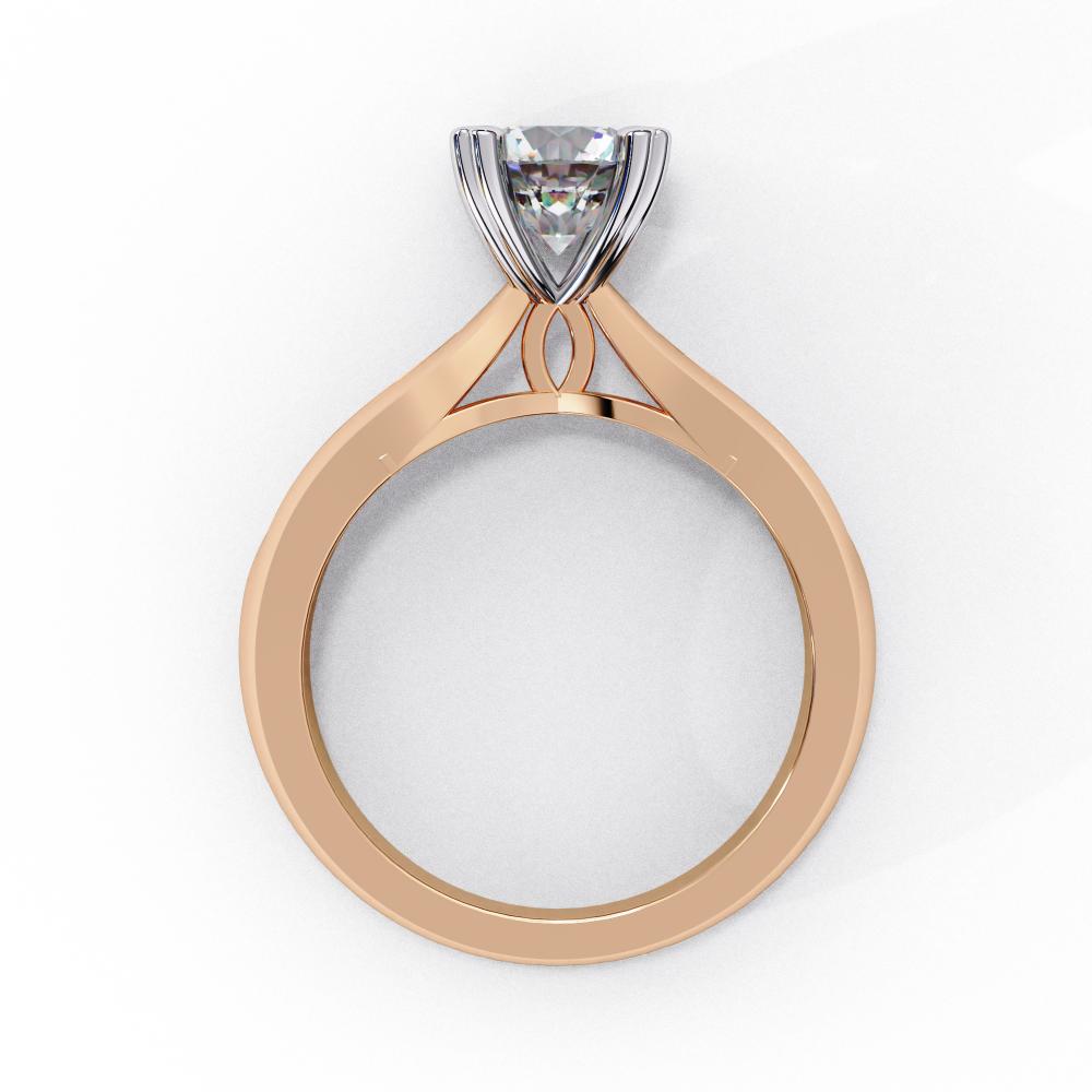 The Kelly Round Solitaire Thick Band Engagement Ring