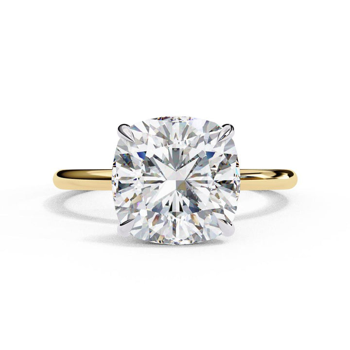 The Toney Cushion Hidden Halo Engagement Ring