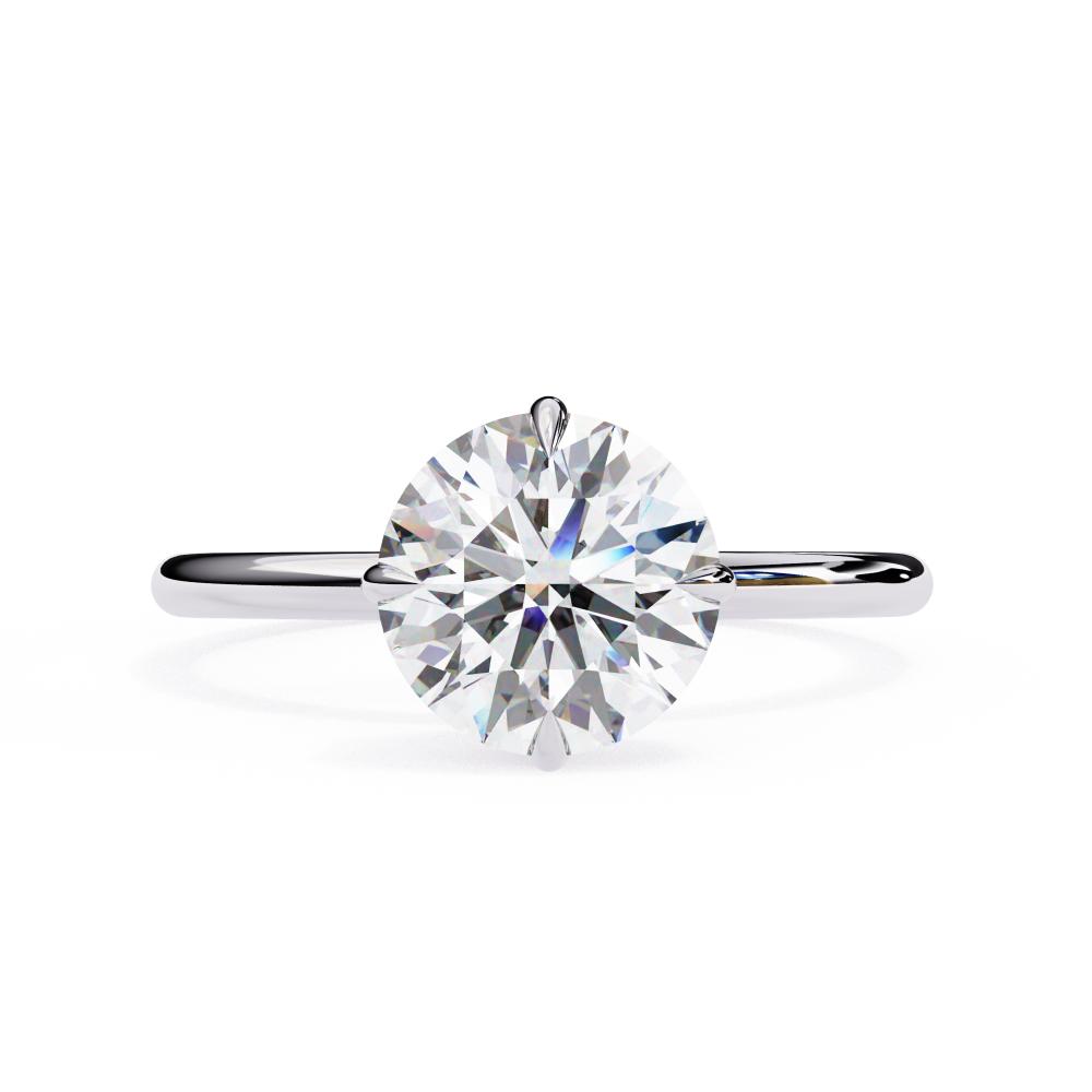 The Toney Round Hidden Halo Engagement Ring