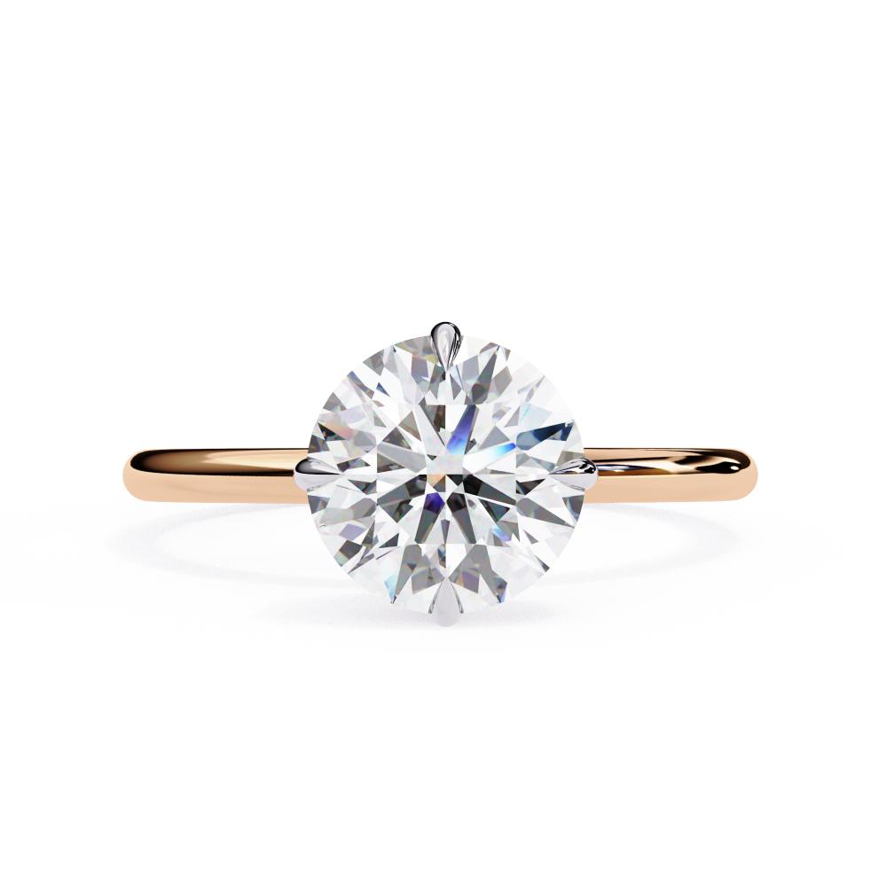 The Toney Round Hidden Halo Engagement Ring