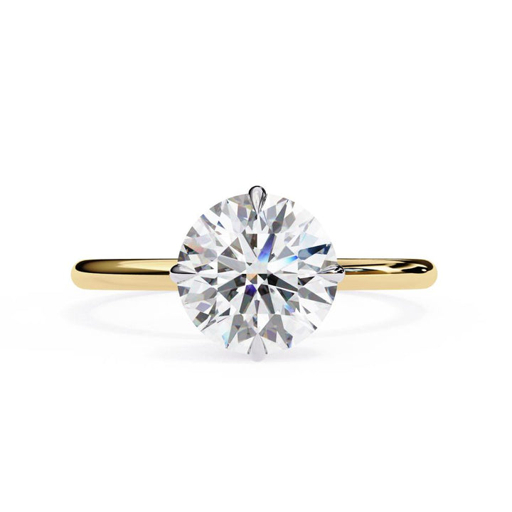 The Toney Round Hidden Halo Engagement Ring