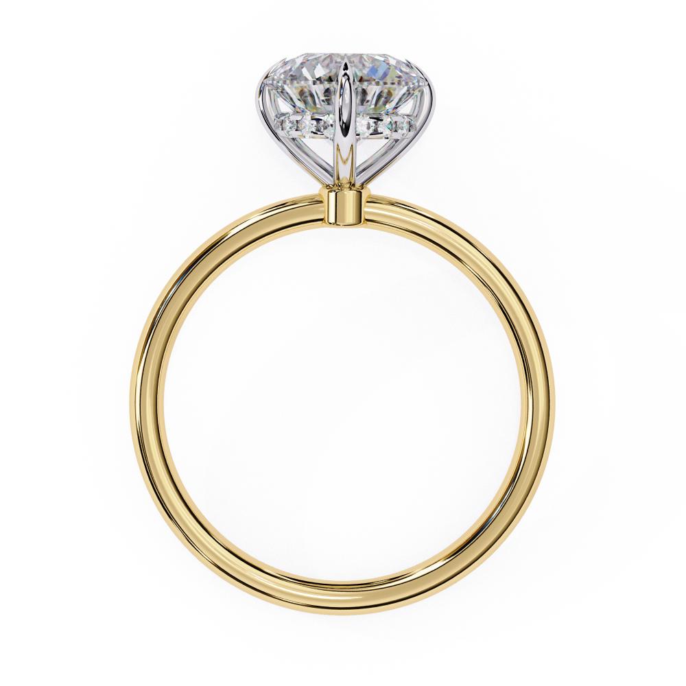 The Toney Round Hidden Halo Engagement Ring