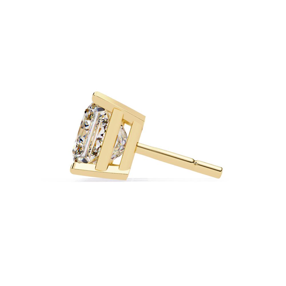 The Brittany Princess Solitaire Stud Earrings