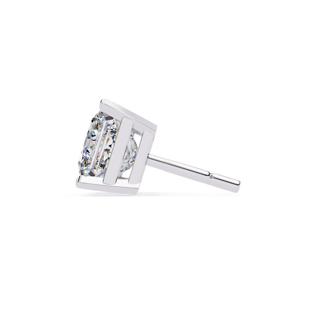 The Brittany Princess Solitaire Stud Earrings