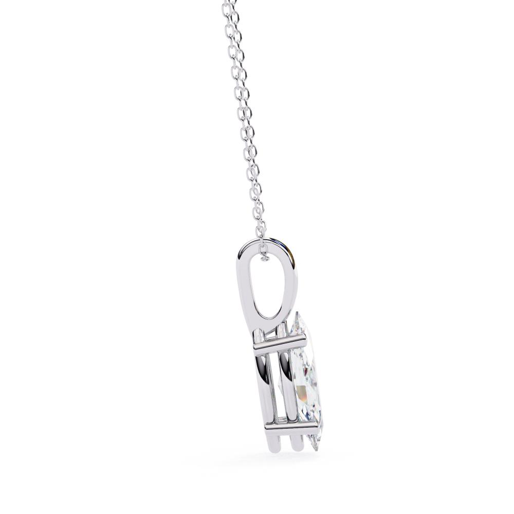 The Sophia Marquise Solitaire Pendant With Chain