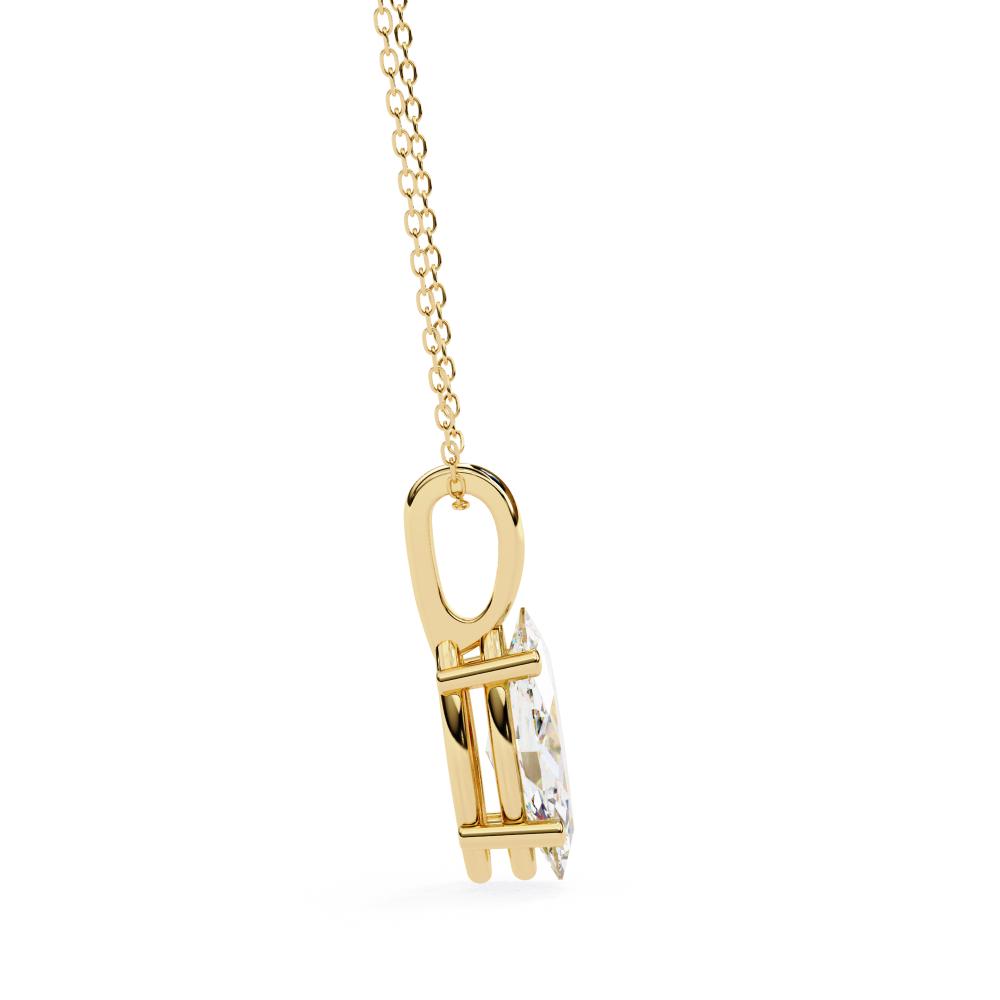 The Sophia Marquise Solitaire Pendant With Chain