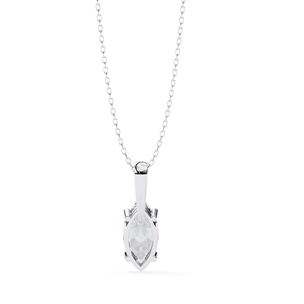 The Sophia Marquise Solitaire Pendant With Chain