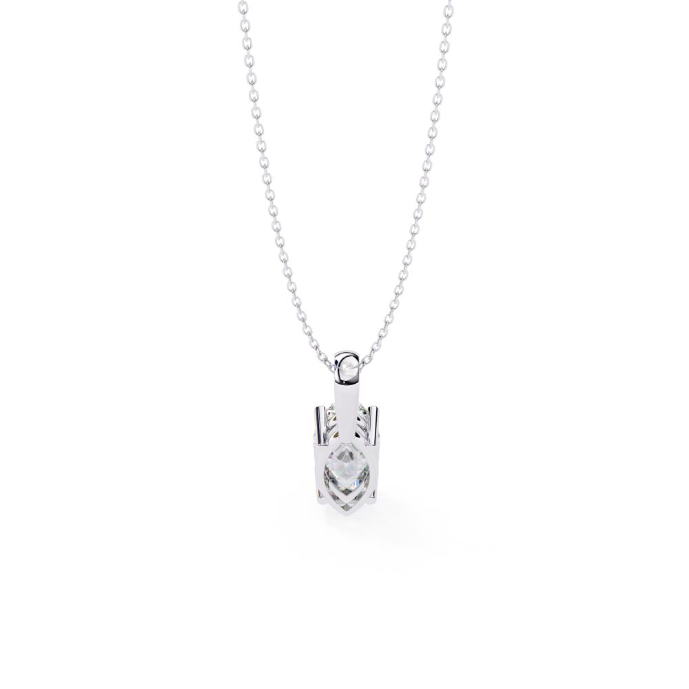 The Sophia Marquise Solitaire Pendant With Chain