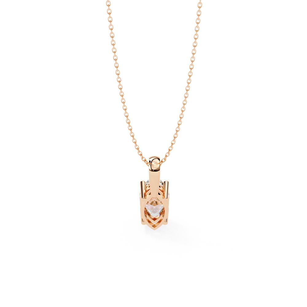 The Sophia Marquise Solitaire Pendant With Chain