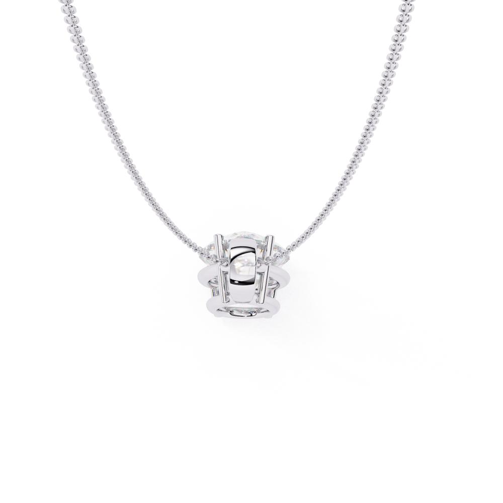 The Sophia  Pear Solitaire Pendant With Chain