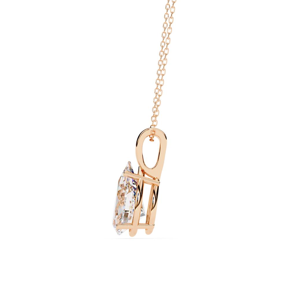 The Sophia Pear Solitaire Pendant With Chain