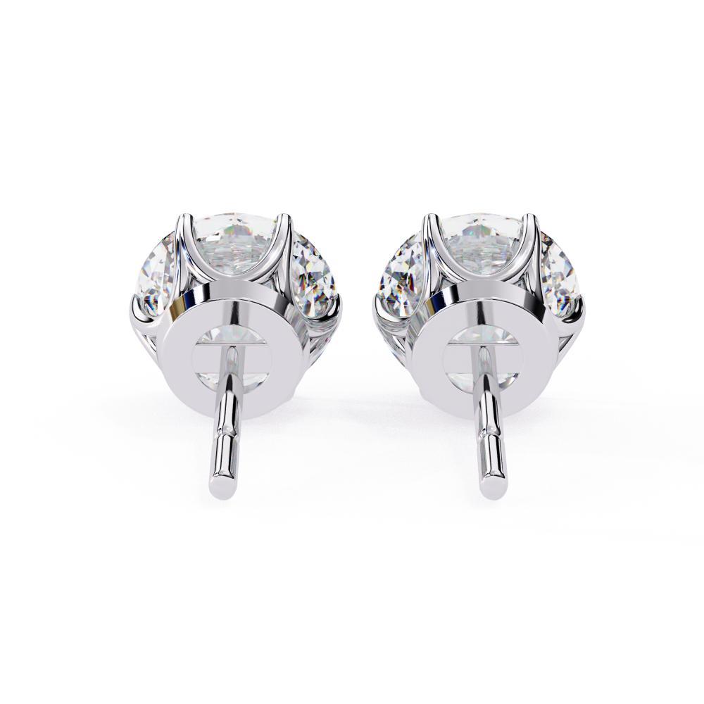 The Sabrina Round Six Prong Set Stud Earrings