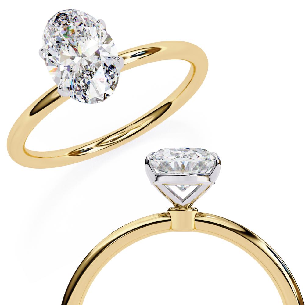 The Lauren Oval Solitaire Engagement Ring