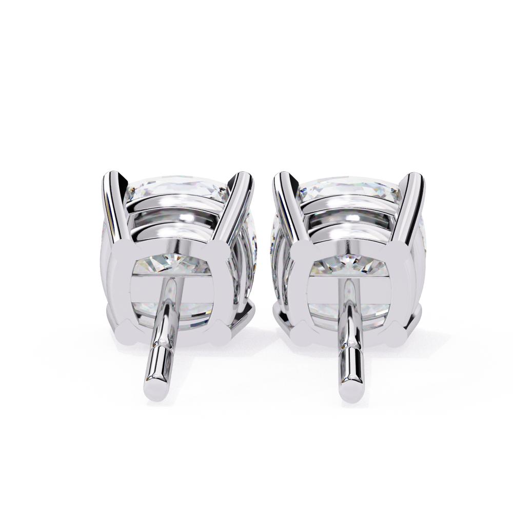 The Brittany Cushion Solitaire Stud Earrings