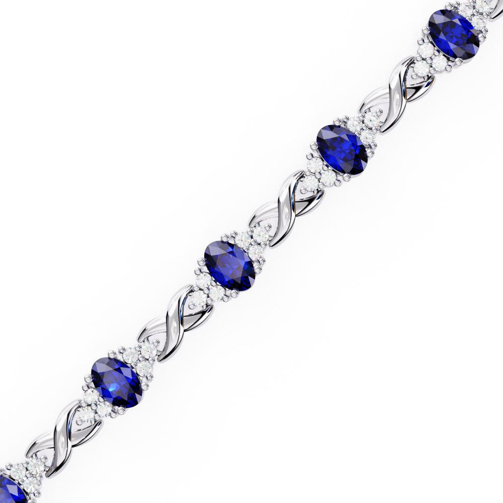 The Aillery Blue Oval Bracelet