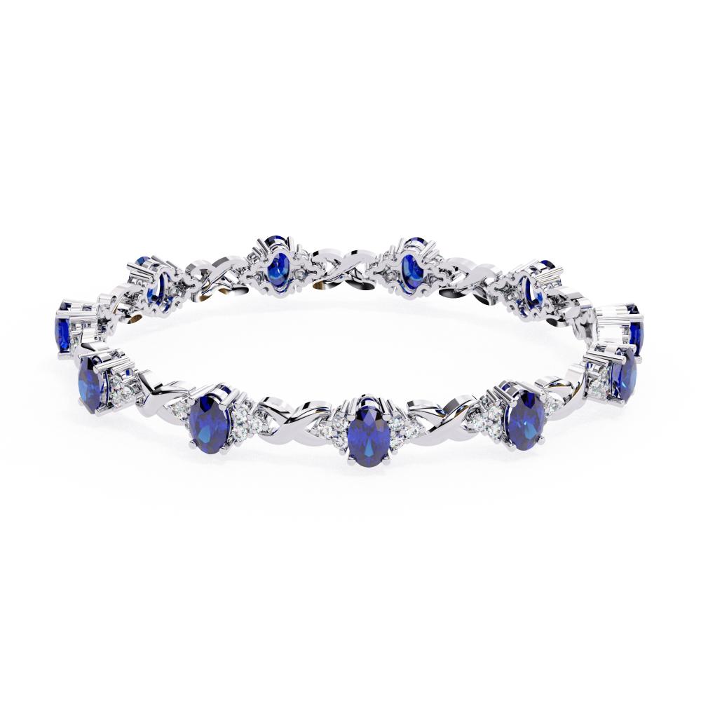 The Aillery Blue Oval Bracelet