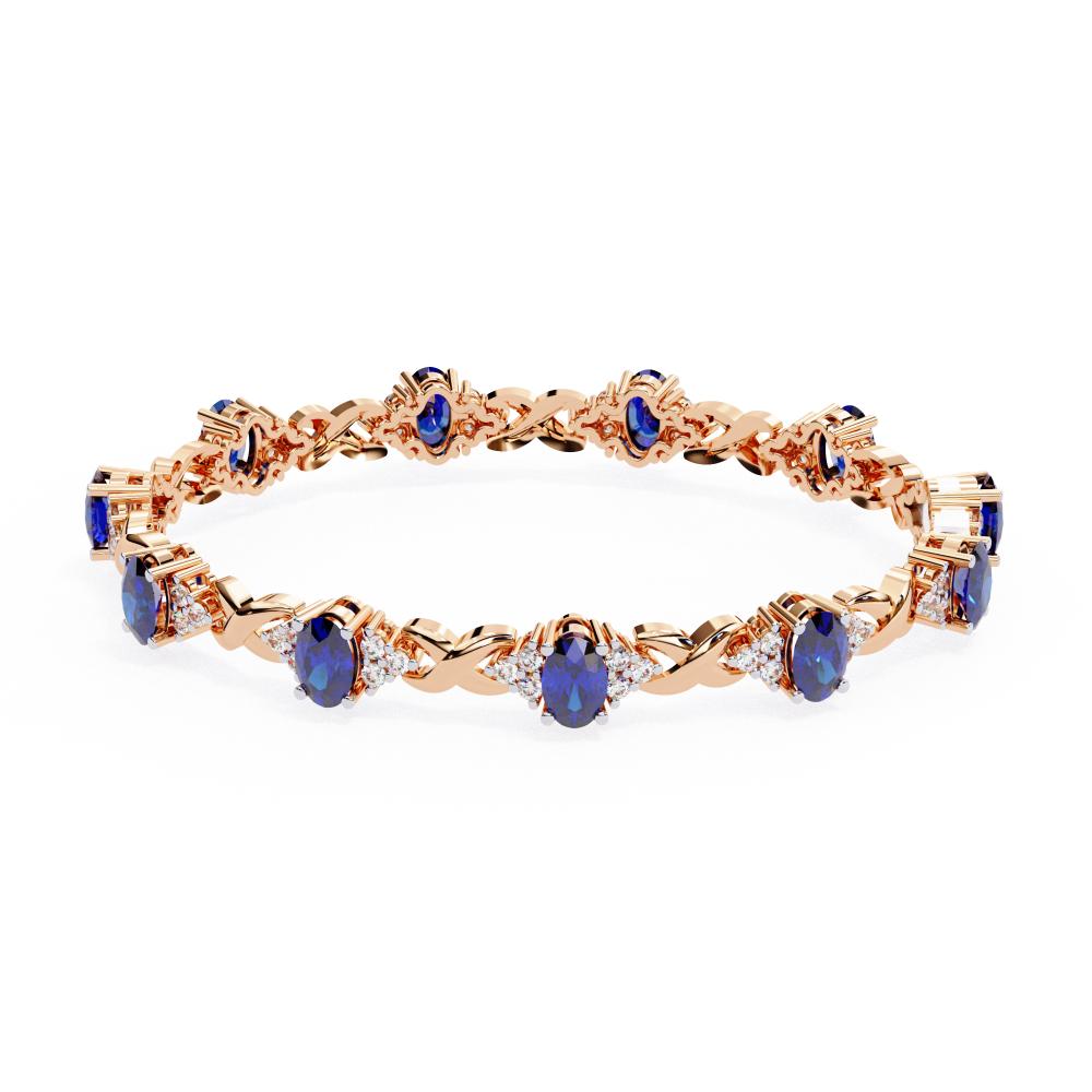 The Aillery Blue Oval Bracelet