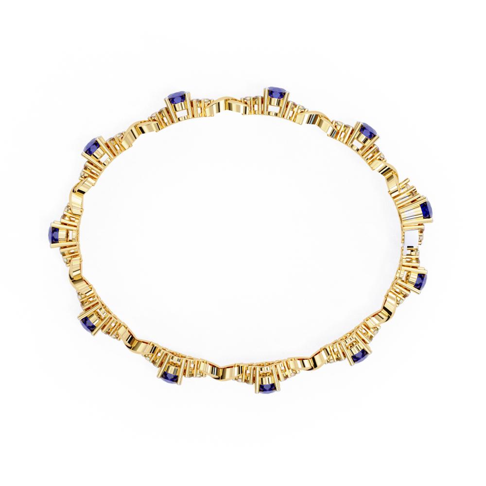 The Aillery Blue Oval Bracelet