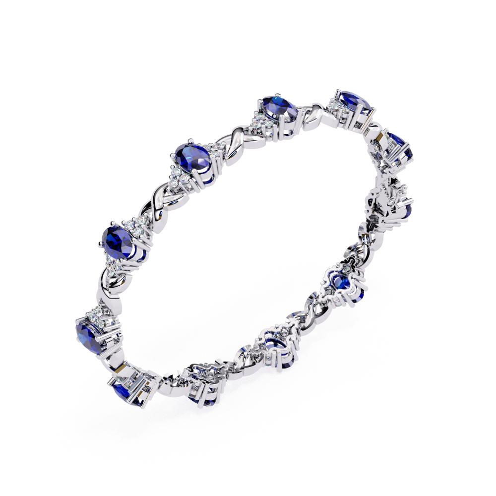 The Aillery Blue Oval Bracelet