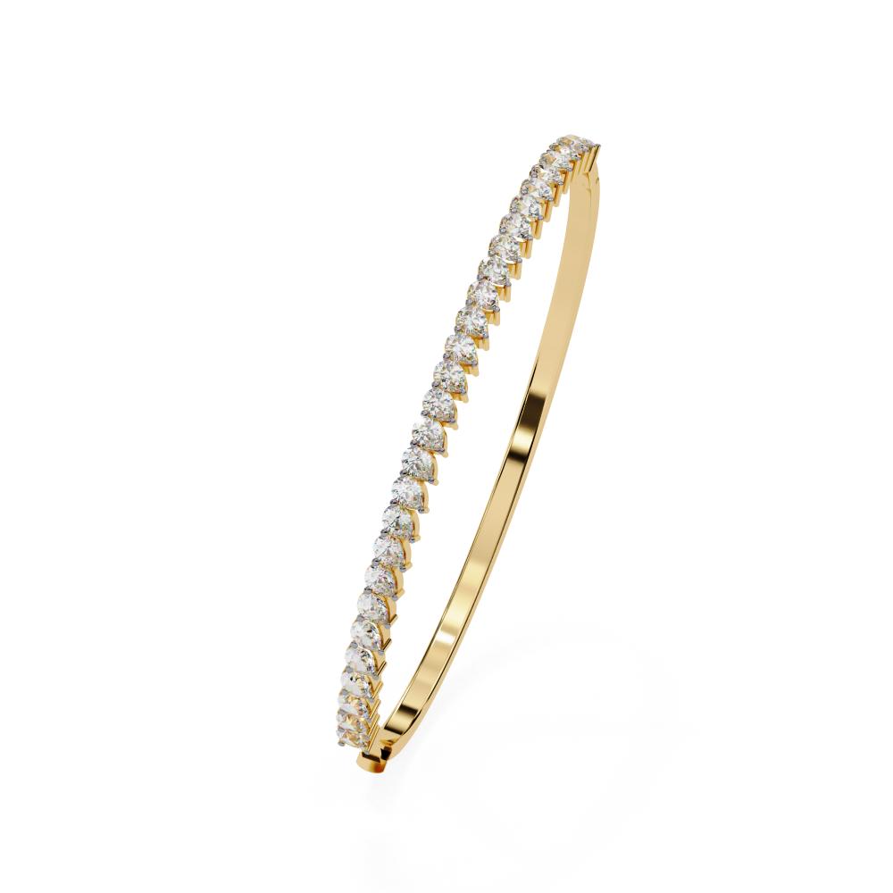 The Mary Pear Diamond Bangle Bracelet