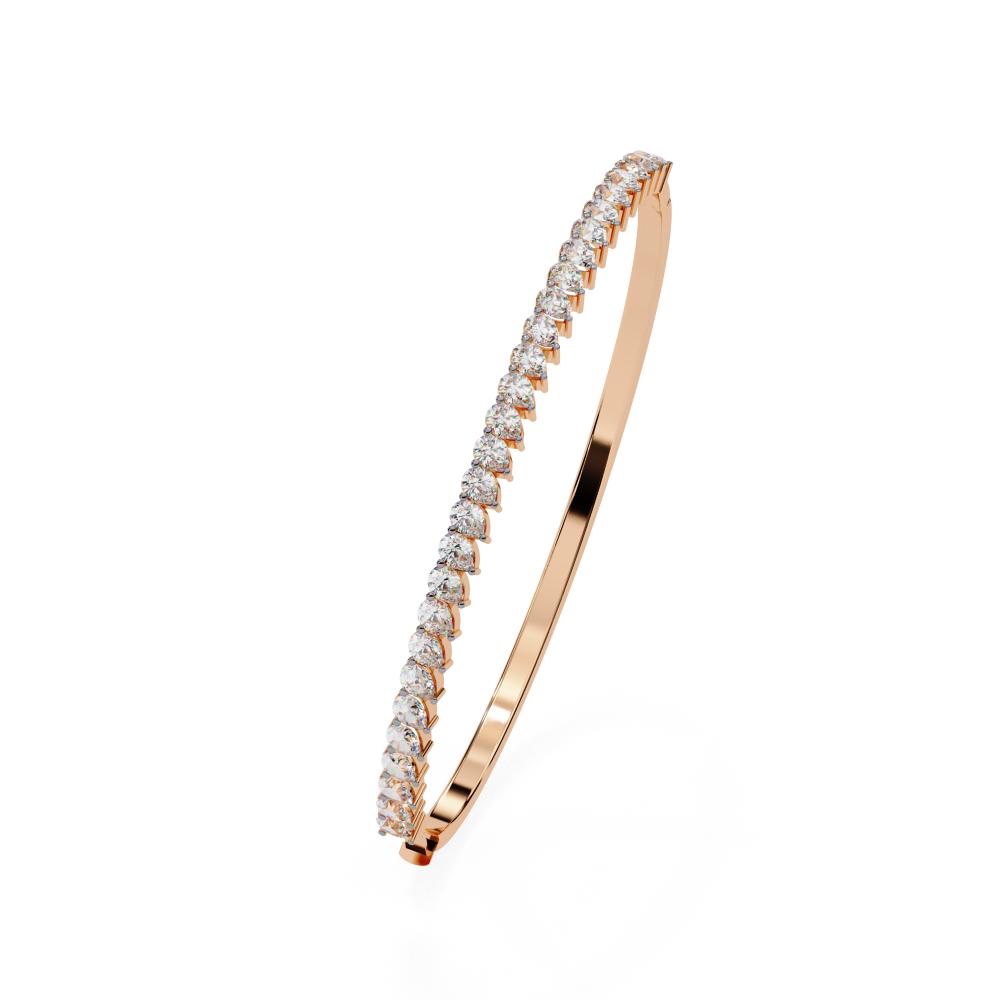 The Mary Pear Diamond Bangle Bracelet