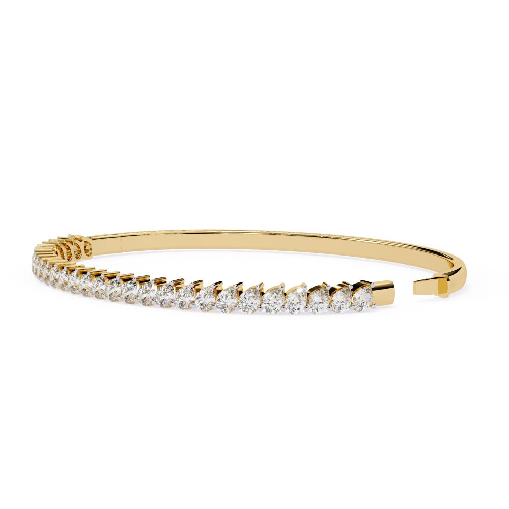 The Mary Pear Diamond Bangle Bracelet