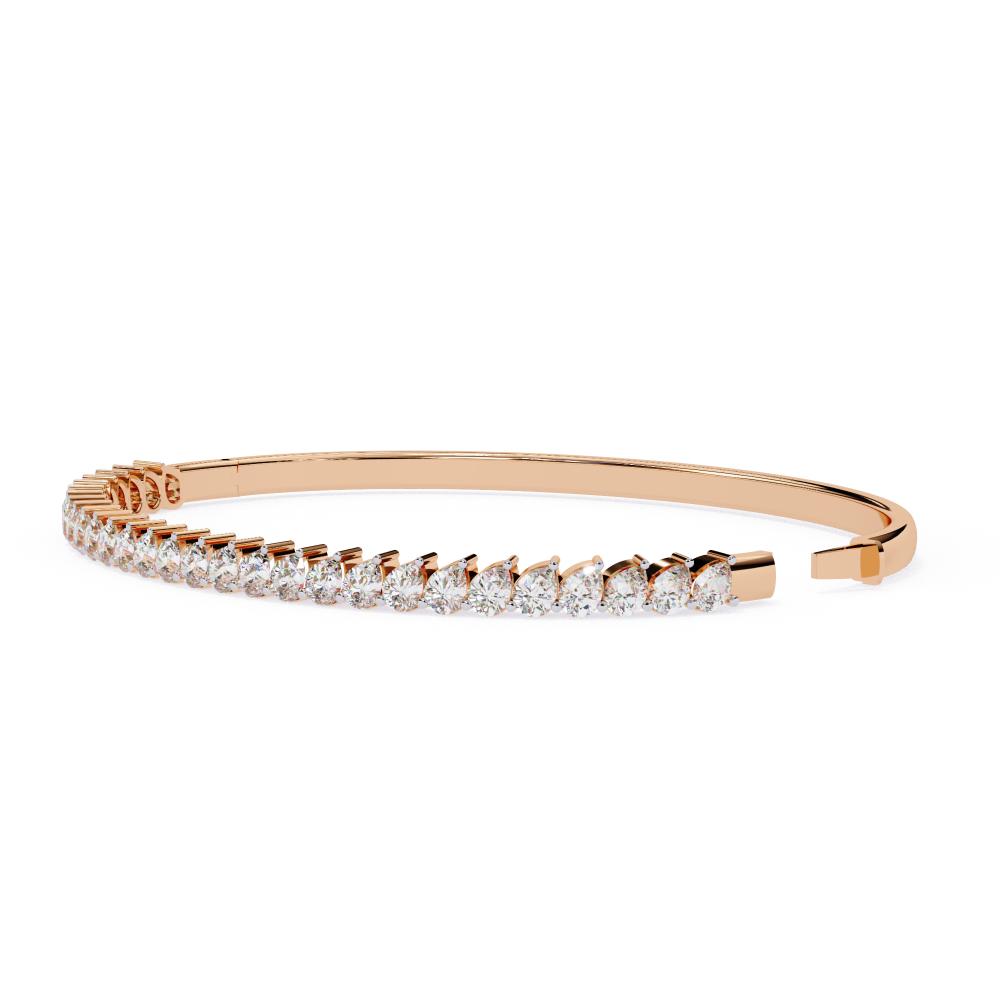 The Mary Pear Diamond Bangle Bracelet