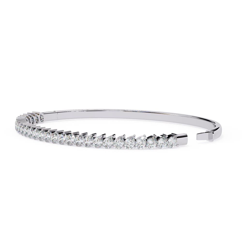 The Mary Pear Diamond Bangle Bracelet